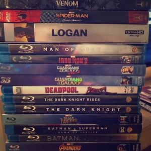 16 super hero blue-ray movies